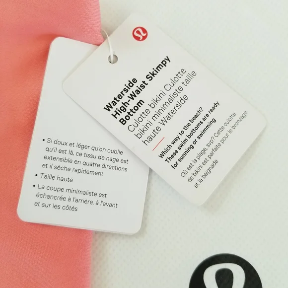 Lululemon Waterside High Waist Skimpy Swim Bikini Bottom Raspberry Creme NWT sz6